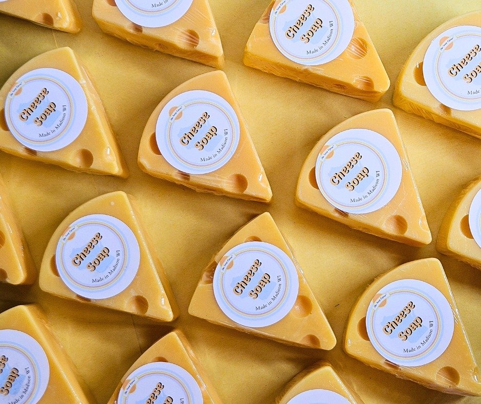 Handmade Cheese Wedge Soap - Image 2