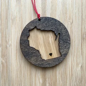 Wisconsin Wooden Ornaments