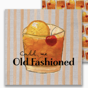 Call Me Old Fashioned Paper Cocktail Napkins