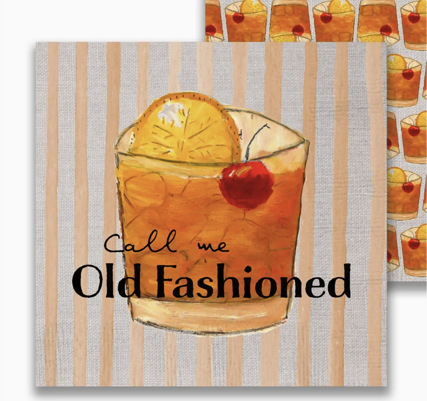 Call Me Old Fashioned Paper Cocktail Napkins