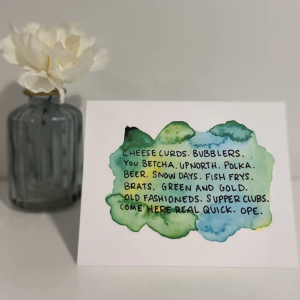 Wisconsin Culture Greeting Card