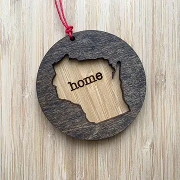 Wisconsin Wooden Ornaments - Image 2