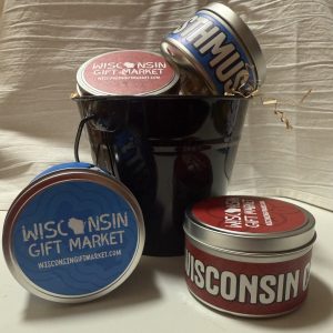 Wisconsin Gift Market Candle Tins (8 oz)